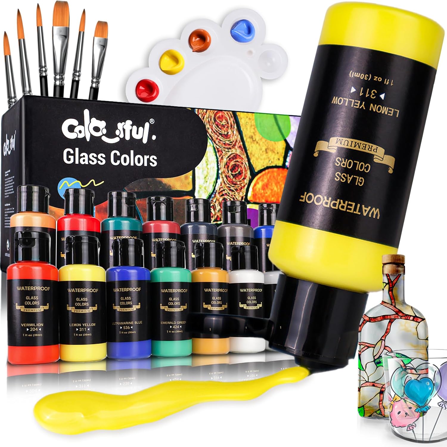Colorful 14/26 Colors Stain Glass Paint
