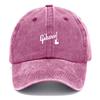 Gorra de Béisbol de Algodón Lavado Vintage Ajustable Camionero Desgastada Para Hombres y Mujeres Moda Estilo Rock Personalizar Guitarra Música
