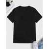 European sizes Men'S Funny "Shut Up Chris" Slogan T-Shirt - Super Black Tee with White & Red Print, Short Sleeve Crew Neck Casual Shirt