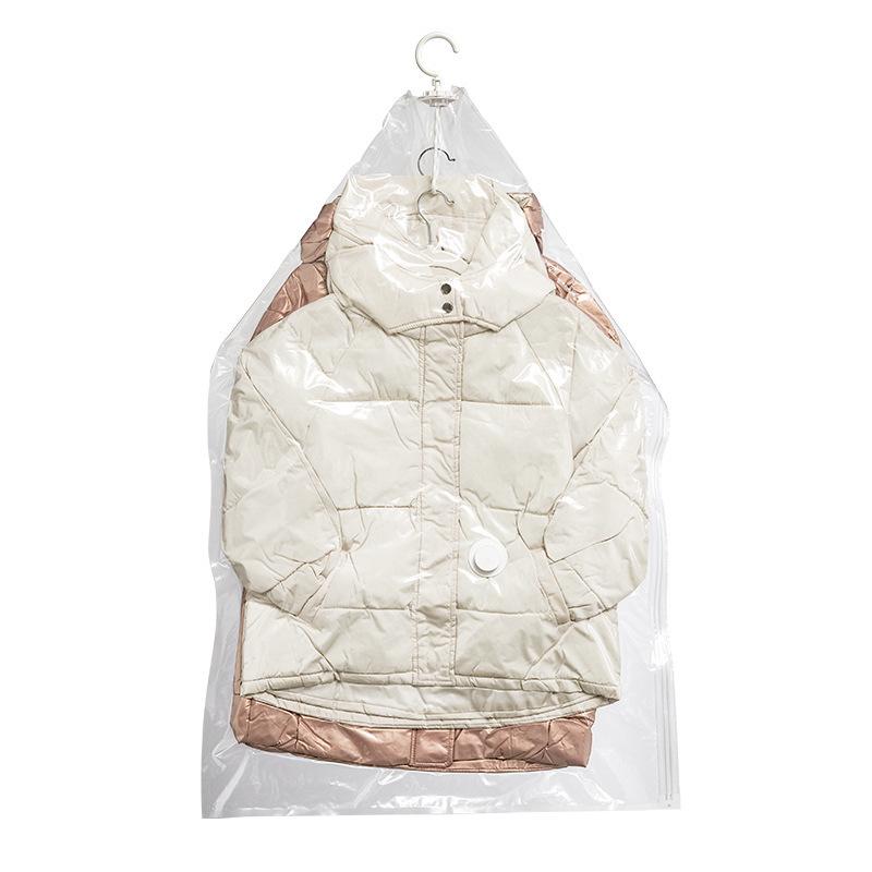 Vacuum Storage Bag for Hanging Down Jackets - Dustproof Organizer with Pump