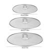 Stainless Steel Splatter Screen Mesh Pot Lid Cover Silver Oil Frying Pan Lid Cooking Tools Kitchen Accessories-Size 25/29/33cm