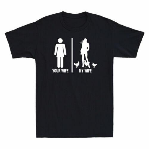 Your Wife and My Wife Funny Beautiful Farmer Chicken Lady Vintage Men s T-Shirt S разноцветный