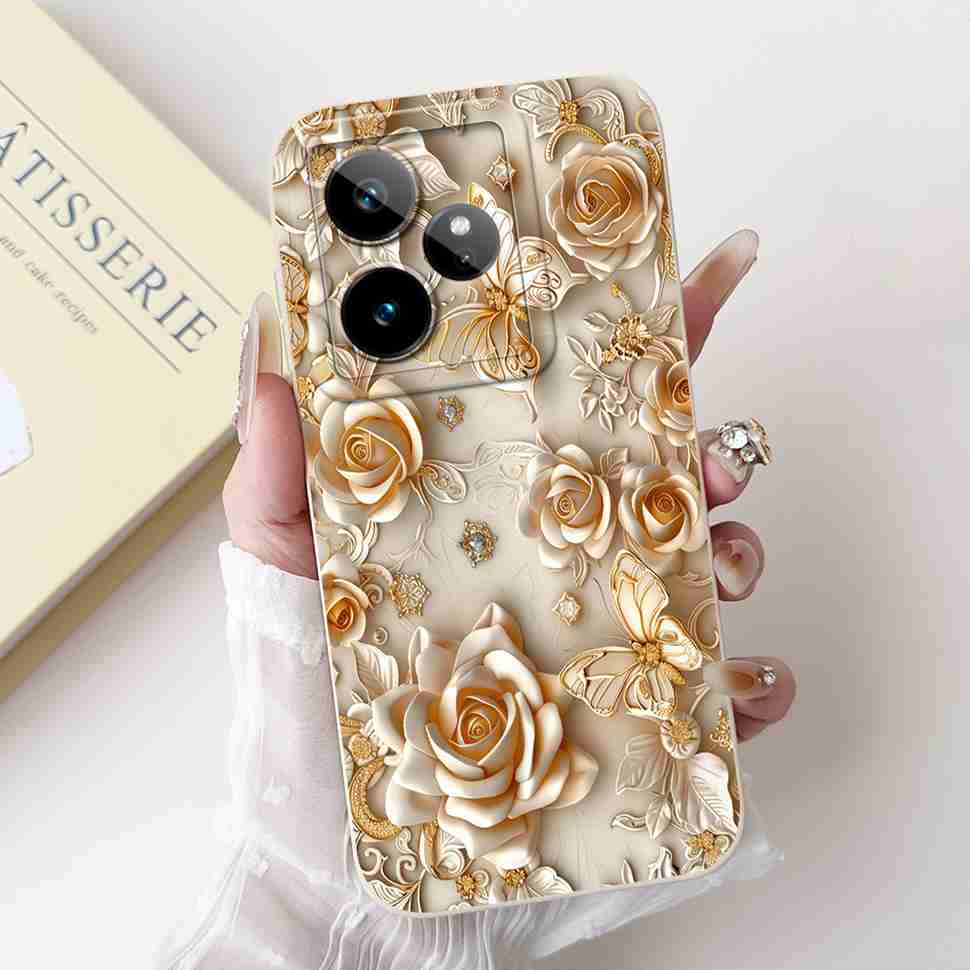 For Realme GT 7 5G RMX5061 Case Popular Butterfly Print Soft Silicon Back Cover For Oppo Realme GT7 5G 6.78" Phone Shell Coque