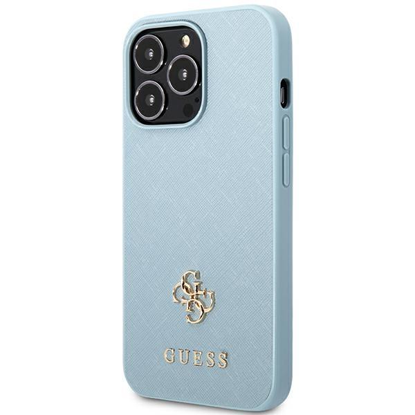 Guess Guhcp13Xps4Mb Iphone 13 Pro Max6,7 Niebieski/Blue Hardcase Saffiano 4G Small Metal Logo