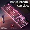 USB Wired Gaming Keyboard, 104 Keys Compatible with Windows Laptop/Computer/PC, Ergonomic Design, Office & Gaming Accessories