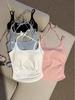 Women's Halter Neck Padded Camisole Top - Sexy Waist-Slimming Bandeau 