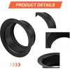 Matte Black Sink Flange Fits for InSinkErator FLG-MTBLK Sink Flange, Durable Stainless Steel Sink Flange for InSinkErator Garbage Disposals and Most