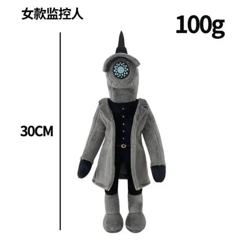Skibidi Toilet Titani TV Man Speakerman Cameraman Peluche Titani Drill Man Clock Speaker Man Camera Man Peluche Giocattolo Morbido