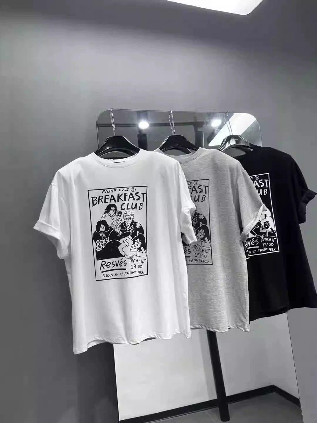 

Women s Plus Size Cotton T-Shirt - Korean Cartoon Print, Loose Fit, Short Sleeve Casual Summer Style XL