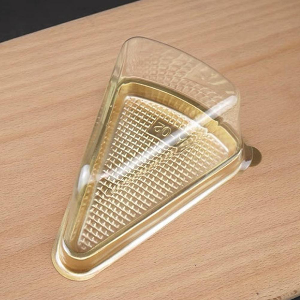 40 Pcs Cake Stand with Lid Packing Box Triangular Cupcake Containers Holder Packaging Boxes Cover
