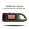 Hand-cranked Solar Power Flashlight: Portable Emergency Light