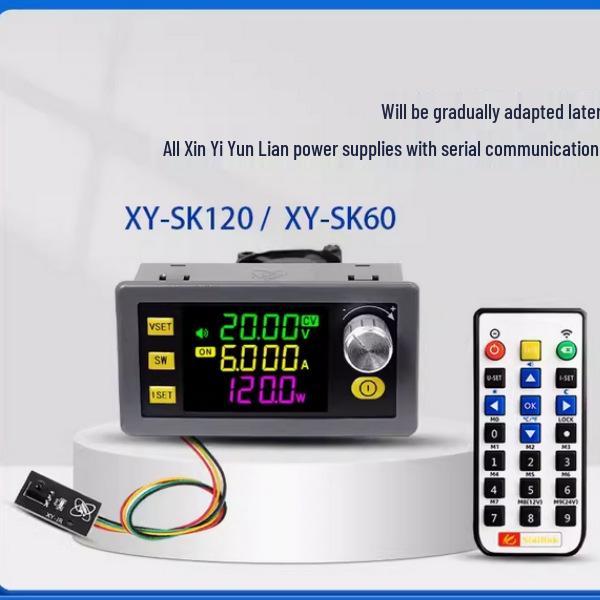 Third-Gen SK120 CNC Adjustable DC Power Supply Module for Step-Up/Down, Constant Voltage & Current, Solar Charging
