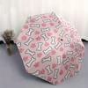1pc Dog Bone Footprint Pattern Umbrella with Plastic Handle,Suitable for All Seasons Home Travel Outdoor UmbrellaB1855