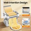 110V Electric Pasta Maker Machine, 135W Commercial Dough Roller Maker, 410 Stainless Steel Automatic Noodle Making Pasta Maker
