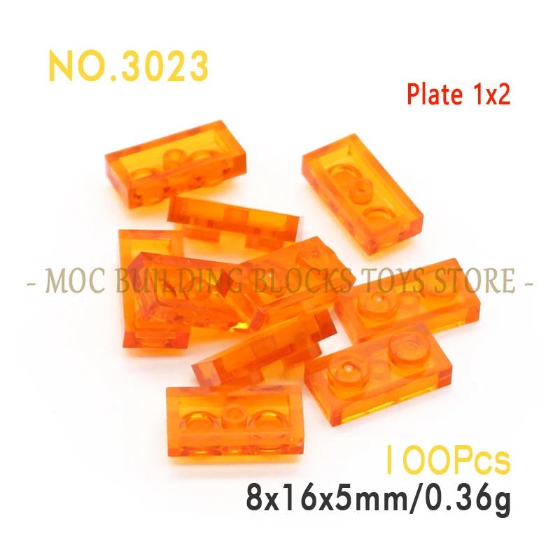 Moc Parts 3023 Plate 1X2 Building Block Bricks Classic Diy Architecture Creative Education Compatible With Accessories Toys