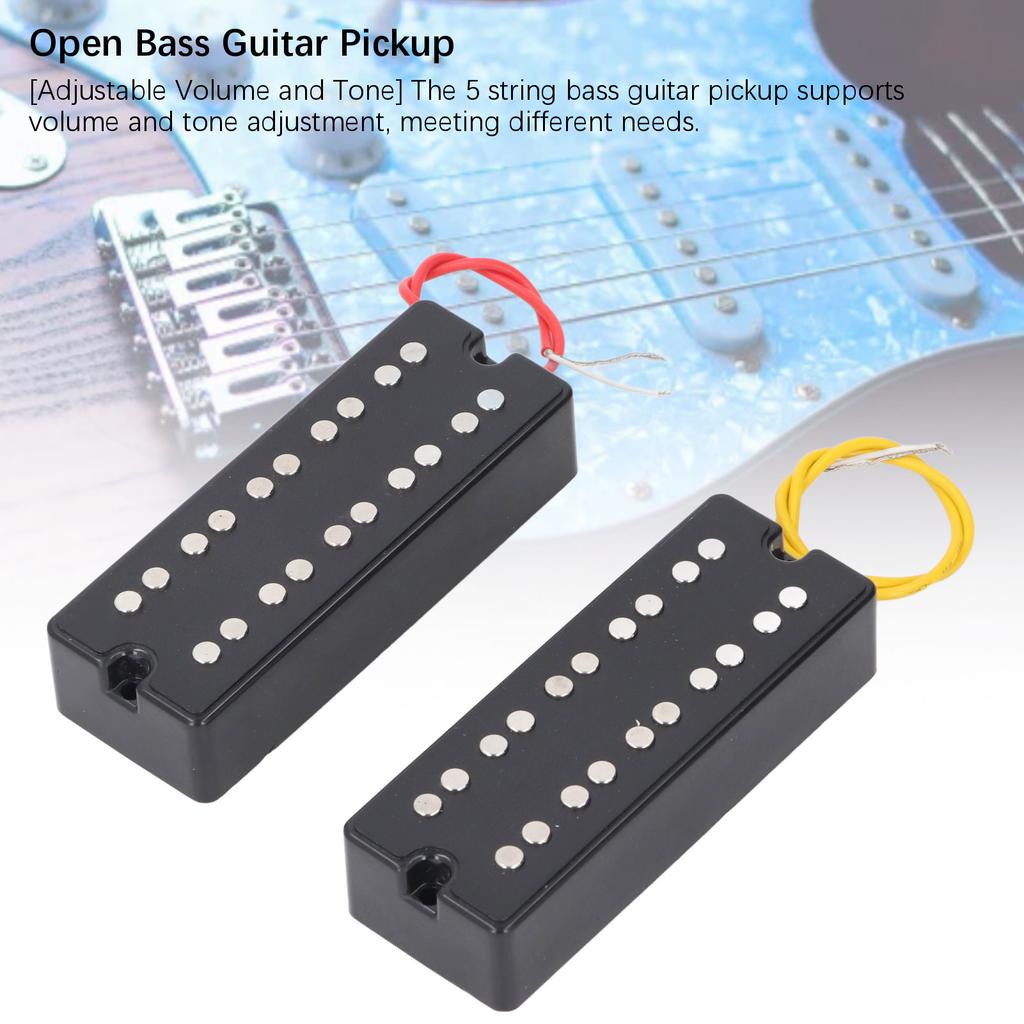 1 Set 5 String Bass Guitar Pickup Open  Electric Bass Guitar Humbucker Pickup 5 String  Coil Pickup Bass Guitar Pickup