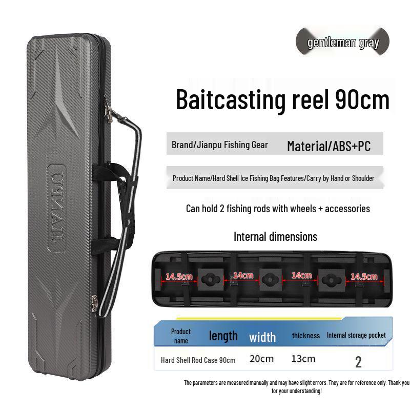 Fish Rod Bag for Raft, Lure, and Sea Fishing - No Disassembly Required, Fits Reel Line Groups, Multiple Models, Winter-Ready Storage.