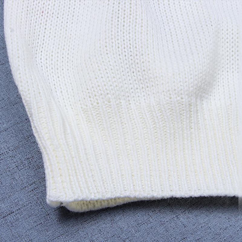 Женский осенне-зимний вязаный свитер с круглым вырезом Love Sweater XXL тёмно-синий — фото 7