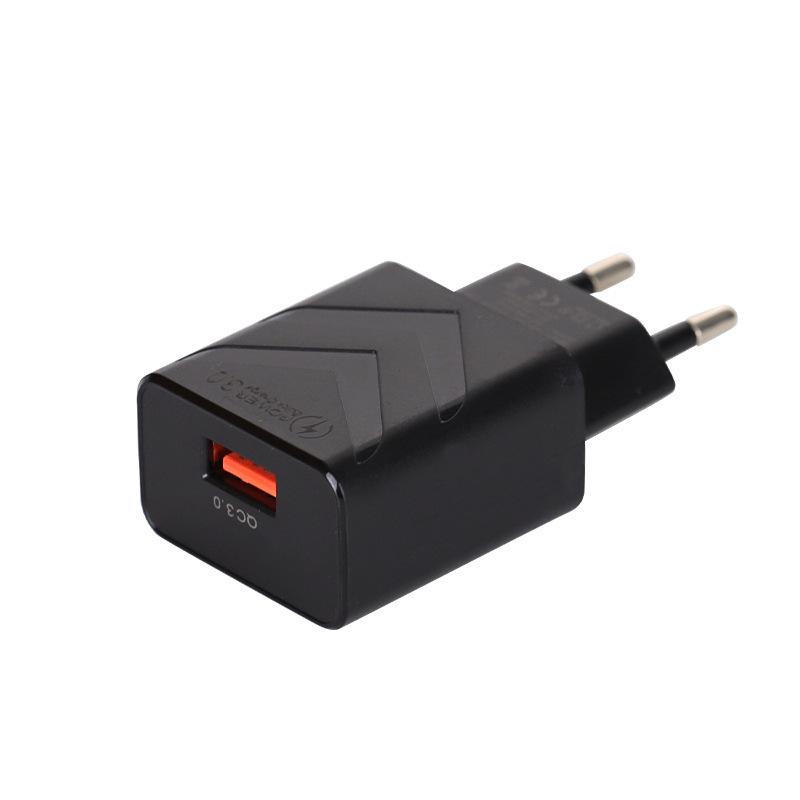 

Cross-border 5V/3A Mobile Phone Charger QC3.0 Fast Charging 18W USB Quick Charge Private Mold Travel Adapter Bare Head