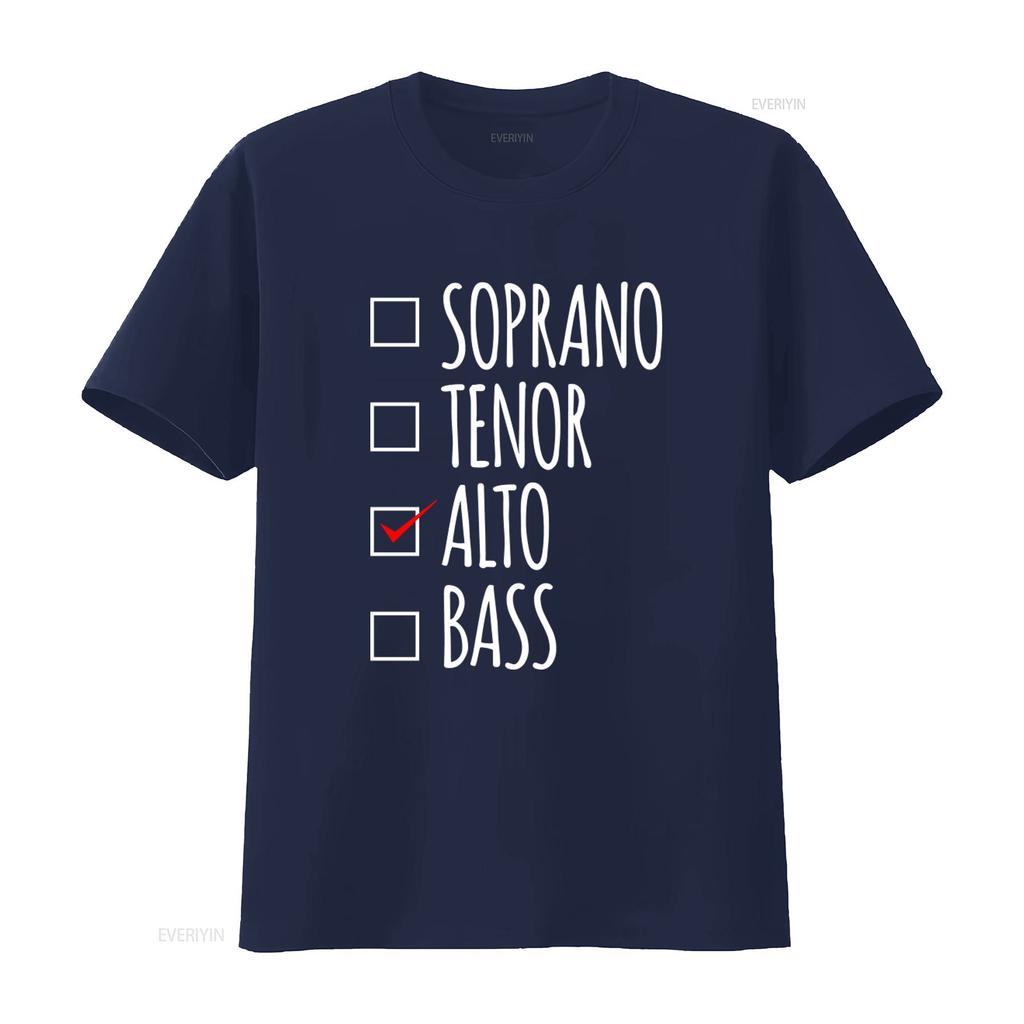 Choir Singing Singer T Shirt for Church Member Soprano Tenor Alto Bass Lover Music Vintage Washed Versatile Comfortable