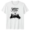 Explore Dream Discover TShirt Hiking Camping Outdoor Adventure Birthday
