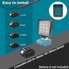 1Pcs Spotlights Camping Lamp 18V Lithium Battery Case Bl1830 Led Working Lights Flashlight Torch For Bl1860 Li-Ion Cell Pack