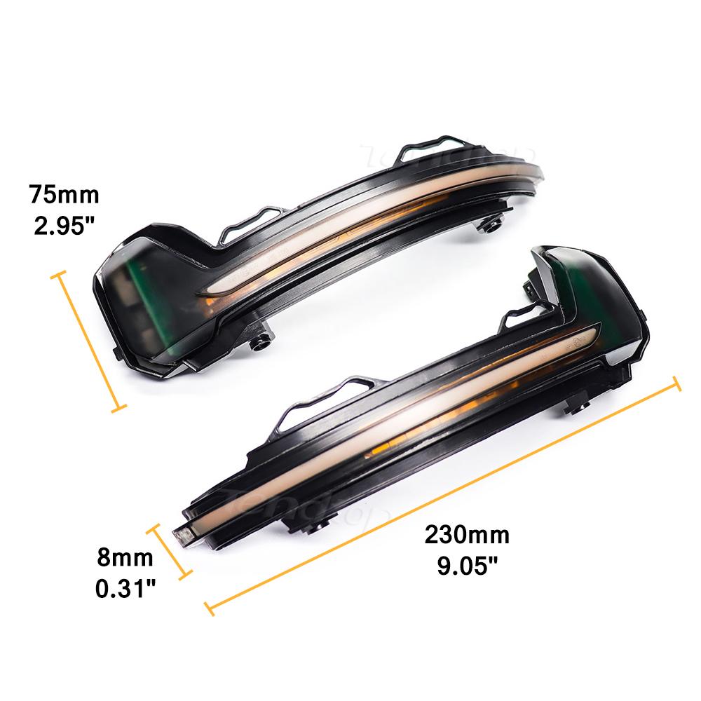 LED Mirror Blinker Dynamic Turn Signal Indicators Lights for VW Tiguan MK2 Touareg MK3 Sequential Indicators Lamps