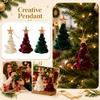 Flocked Christmas Tree Ornament Hanging Decoration for Holiday Décor