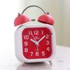 Nordic Style Fashionable and Simple Creativity Metal Ringing Alarm Clock Mute Alarm Clock Student Bedroom Luminous Clock Watch