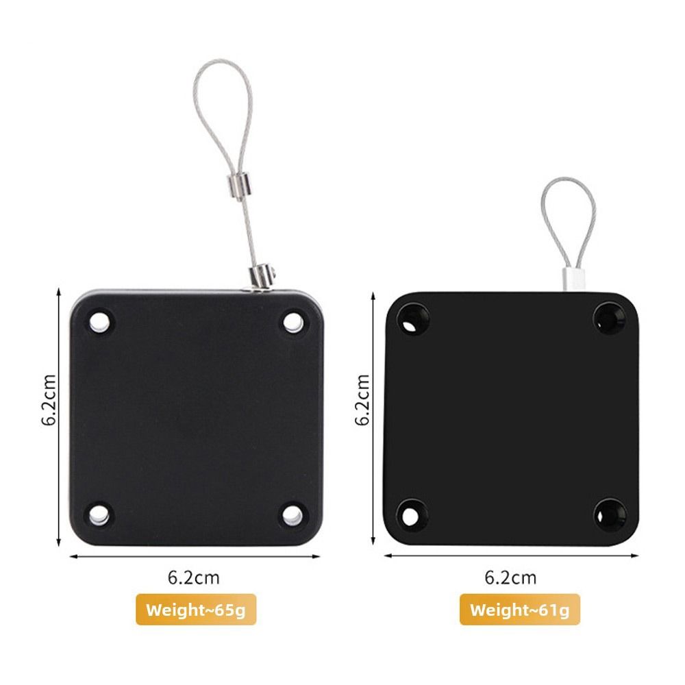 Black White Telescopic Door Device Non Punching Punch Free Door Closing Device Bold Drawstring Telescopic Sliding Door Device