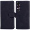 For Sony Xperia 1 VII Case Solid Color Leather Wallet Phone Cover