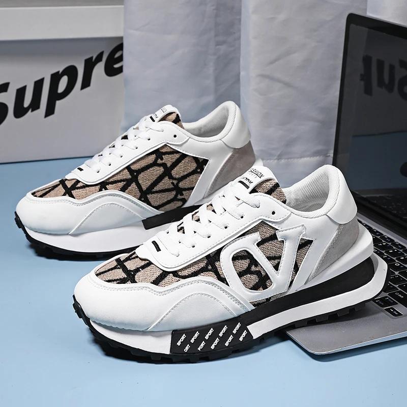 New Spring and Autumn Anti Slip Thick Sole Men's Forrest Gump Shoes Trendy Fashion Designer Brand Sports Shoes Breathable Size44