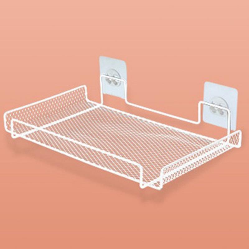 Router-Regal Einfache Montage Ohne Bohren Gitter Organisieren Gegenstände Einfach Und Vielseitig Schwarz Und Weiß Lagerregal