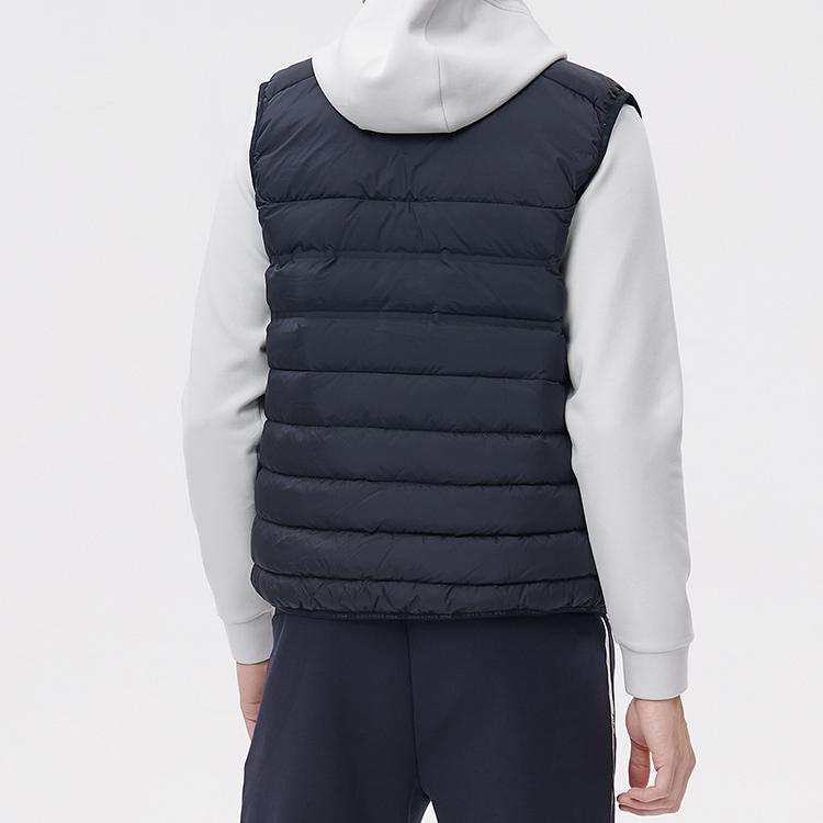 FILA Fleece Sports Casual Warm Down Vest Men Vests Dark-Blue A11M141911F-NV