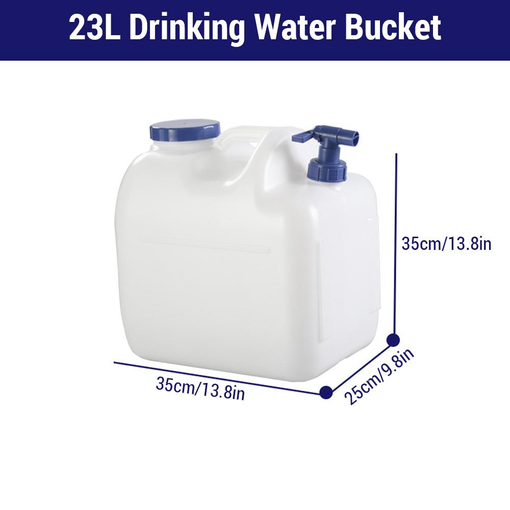 Food Grade Water Storage Containers Long Term for Outing Camping Fishing Rotating Faucet Design