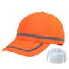 Baseball Cap Wide Brim Fluorescent Safety Hat Bright Color Adjustable Size Wide Brim Prevent Sunburn