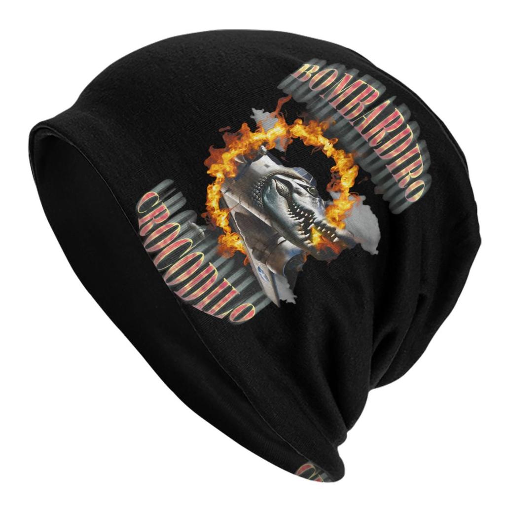 Tung Tung Tung Sahur Skullies Beanies Hat Funny Italian Brainrot Meme Spring Unisex Street Caps Warm Dualuse Bonnet Hats