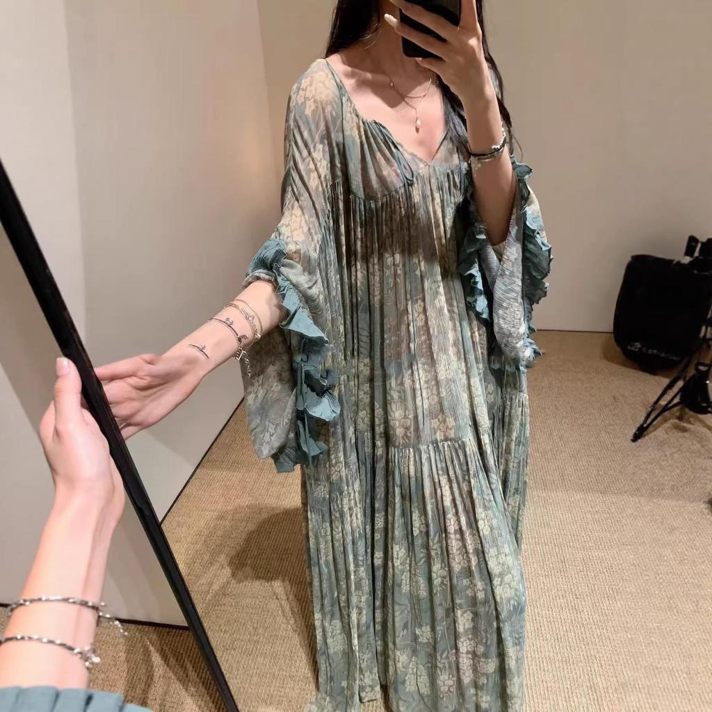 Green Floral Maxi Dress - Spring/Summer Collection