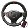 Hand Stitched Black Perforated Non-slip Artificial Leather 2009-2014 Samsung QM5 Steering Wheel Cover For Renault Koleos