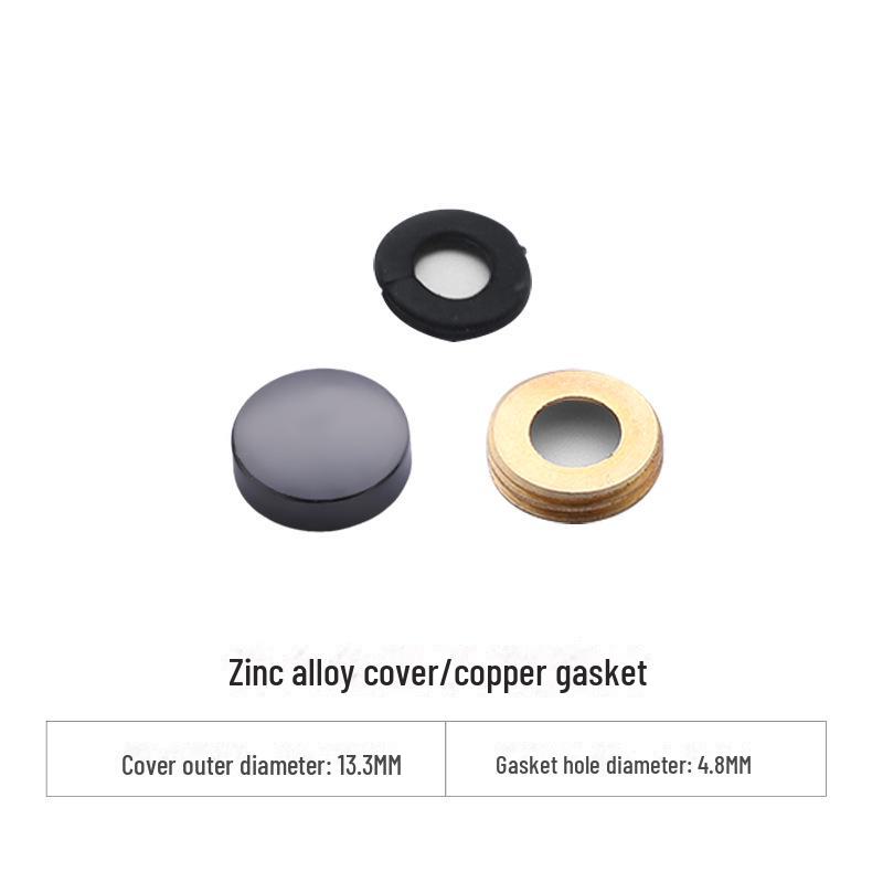 Curved Copper and Stainless Steel Decorative Mirror Nail Caps