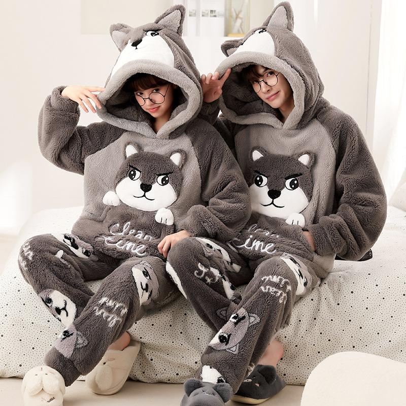Pyjama D'Hiver Femme 2 Pièces - Sweat Et Pantalon Molletonné Doux - Pour Maison, Lounge, Sommeil - Cadeau Noël Nouvel An