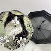 1PC Cat, floralAutomatic Open/Close Umbrella with Windproof, 8-Rib Sturdy Canopy, Durable Ribs, Fashionable Design, Outdoor Accessory, Fun Prin, Holid