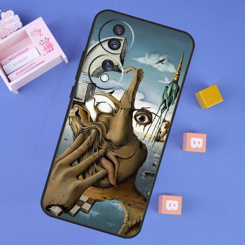 Salvador Dali Painting Case For Honor 200 400 Lite 50 70 90 X9a X9b X9c X9d X8b X8c Win RT Magic 7 5 6 8 Pro Cover