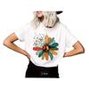 European and American Spot Printed Crew Neck T-shirt Spring and Summer Casual Short-sleeved Crew Neck Top Short-sleeved Women's T-shirt
