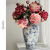 High-Quality Burnt Edge Silk Peony - Artificial Flower for Home Decor & Photography
