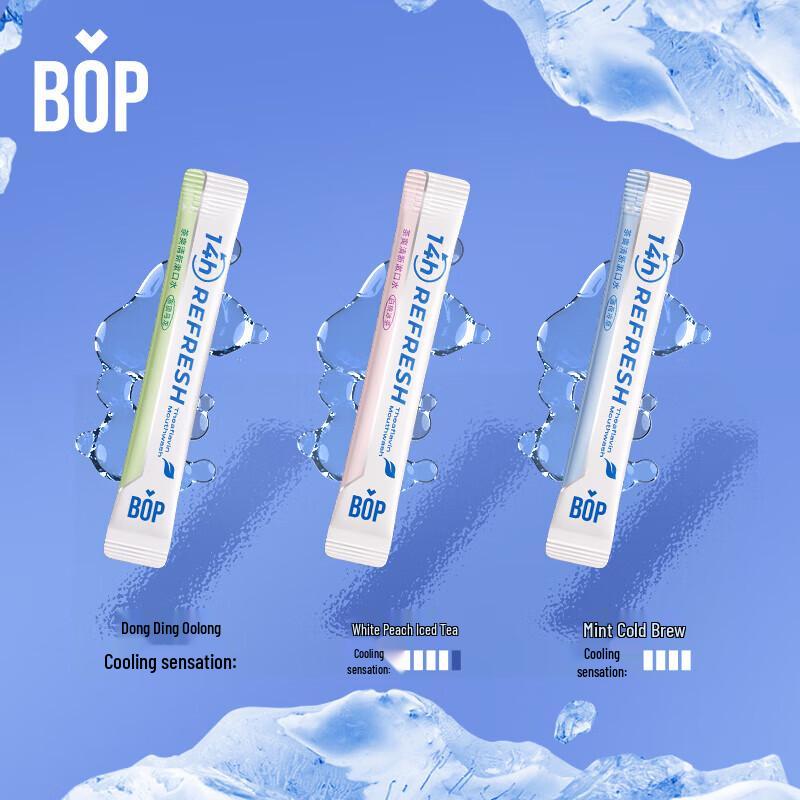 bop P Tea Fresh Breath Mouthwash Strips