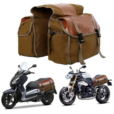 Motorradtasche Großes Fassungsvermögen Motorradfahren Reise Canvas Wasserdicht Packtaschen Box Seite Werkzeugtasche Beutel Für Motorrad