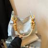 Pu Underarm Bag Stylish Chinese Shoulder Bag Women'S Handbag Elegant Large Capacity Tote Bag For Shopping Daily Commute Dating