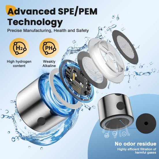 Generátor vodíkových lahví na vodu 460 ml Iontová membránová elektrolýza Tech 3 min 2300+ PPB Hydro Water Cup Dobíjecí stroj na vodíkové láhve na vodu
