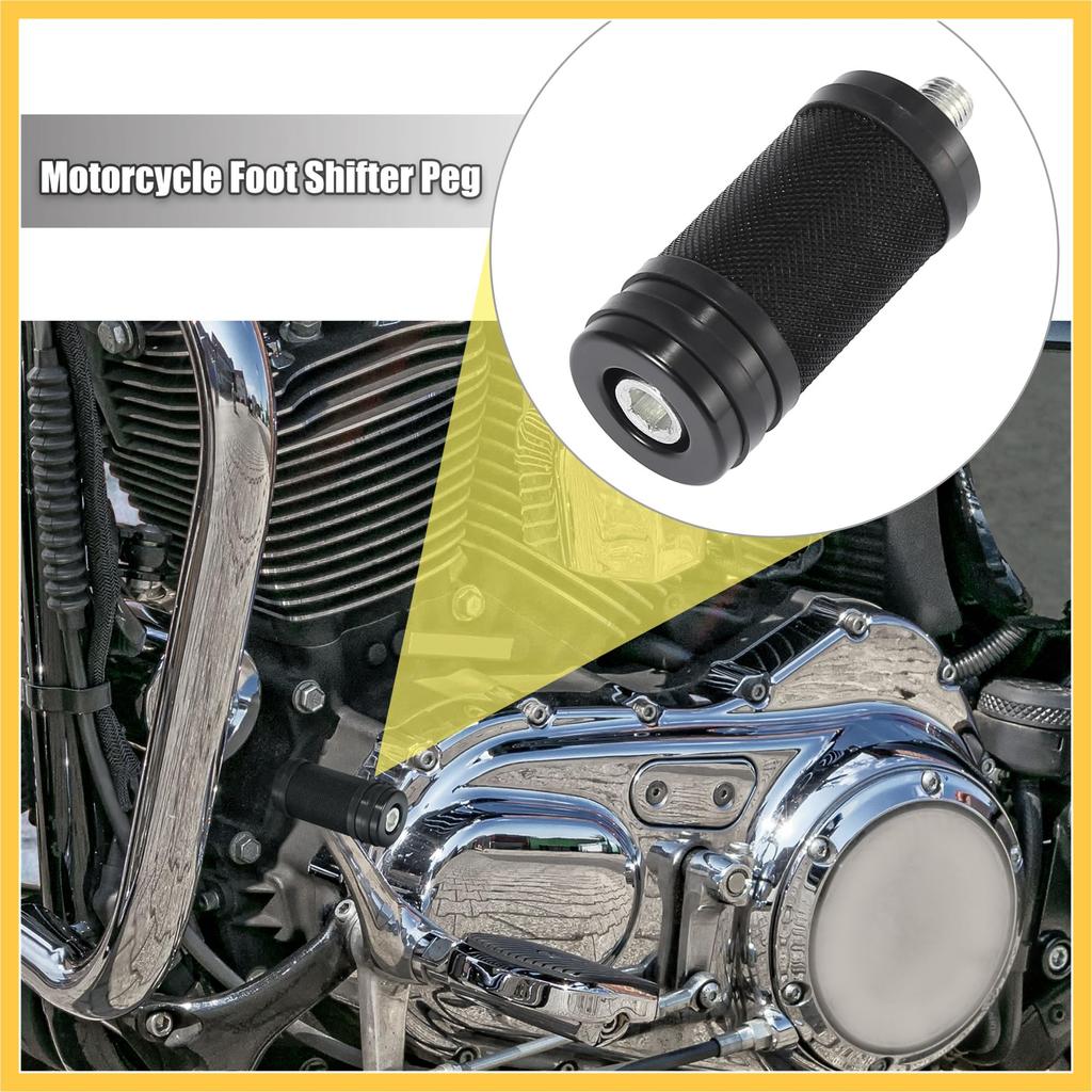 BULLSPANN Motorcycle Foot Shifter Pegs Shifter Accessor Pegs Black Compatible